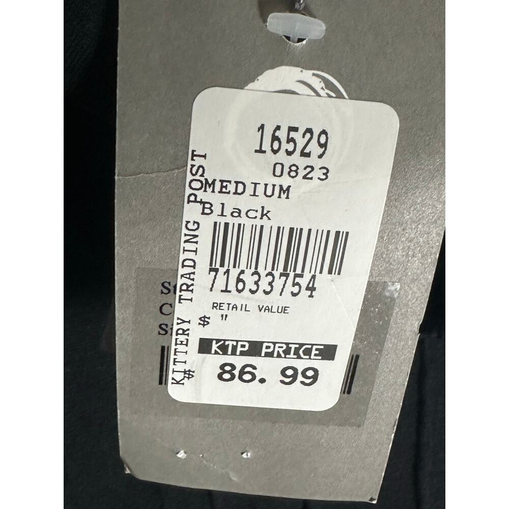 Habitat NWT Sz M Steady‎ Stream Cowl Pocket Tunic Top Linen Blend Black Crinkle - Picture 5 of 12